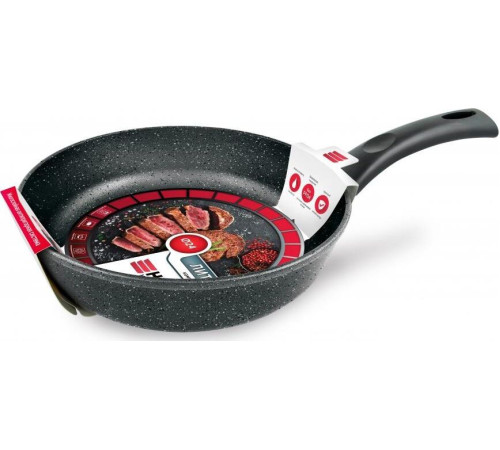 НЕВА МЕТАЛЛ ПОСУДА 18124 а/пр литая 24см Черный гранит