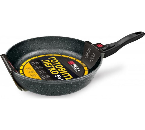 НЕВА МЕТАЛЛ ПОСУДА GL2026 а/пр литая 26см съемн/руч Готовить легко stone