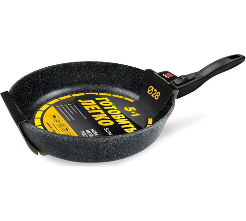 НЕВА МЕТАЛЛ ПОСУДА GL2028 а/пр литая 28см съемн/руч Готовить легко stone