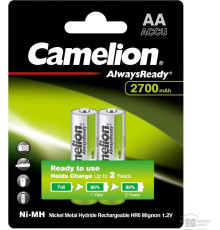 CAMELION (15036) Always Ready AA-2700mAh Ni-Mh BL-2