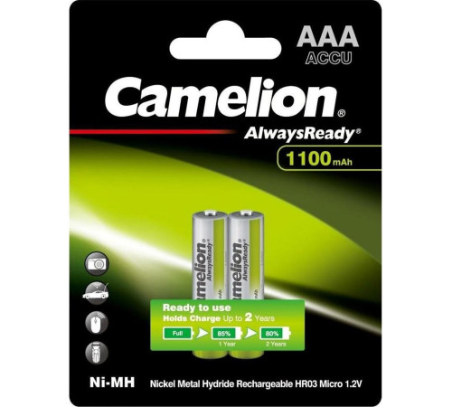 CAMELION (15037) Always Ready AAA-1100mAh Ni-Mh BL-2