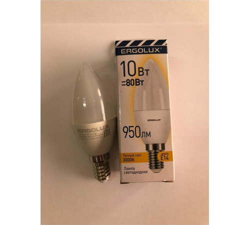 ERGOLUX (14547) LED-C35-10W-E14-3K