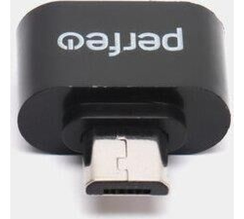 PERFEO (PF_B4995) adapter USB на micro USB c OTG (PF-VI-O010 Black) чёрный