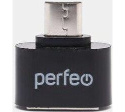 PERFEO (PF_B4995) adapter USB на micro USB c OTG (PF-VI-O010 Black) чёрный