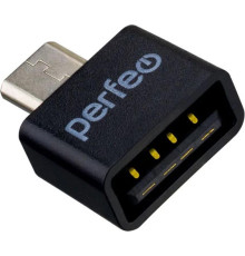 PERFEO (PF_B4995) adapter USB на micro USB c OTG (PF-VI-O010 Black) чёрный