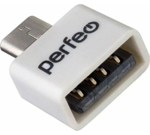 PERFEO (PF_B4997) PF-VI-O010 White adapter USB на micro USB c OTG