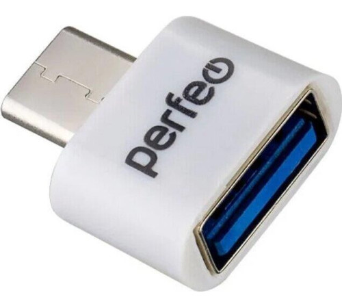 PERFEO (PF_B4997) PF-VI-O010 White adapter USB на micro USB c OTG