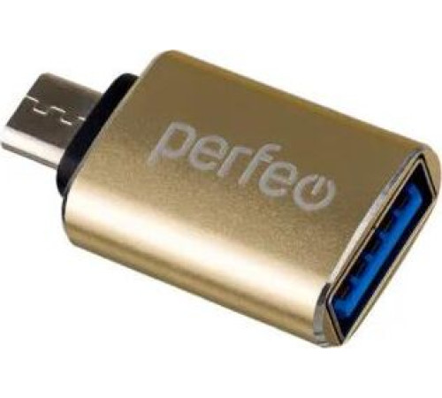 PERFEO (PF_C3001) USB на micro USB c OTG, 3.0 (PF-VI-O012 Gold) золотой