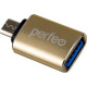 PERFEO (PF_C3001) USB на micro USB c OTG, 3.0 (PF-VI-O012 Gold) золотой