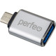 PERFEO (PF_C3002) USB на micro USB c OTG, 3.0 (PF-VI-O012 Silver) серебряный