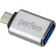 PERFEO (PF_C3002) USB на micro USB c OTG, 3.0 (PF-VI-O012 Silver) серебряный