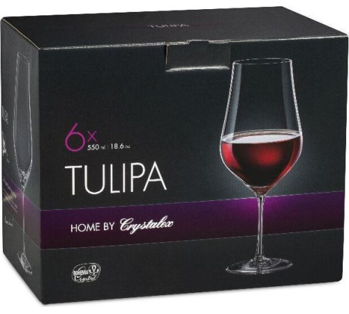 CRYSTALEX CR550101T Набор бокалов для вина TULIPA 6шт 550мл