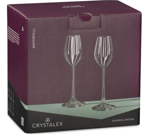 CRYSTALEX CR60101W Набор рюмок WATERFALL 6шт 60мл