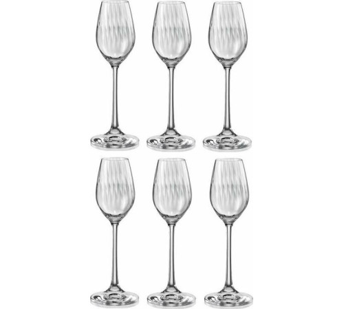 CRYSTALEX CR60101W Набор рюмок WATERFALL 6шт 60мл