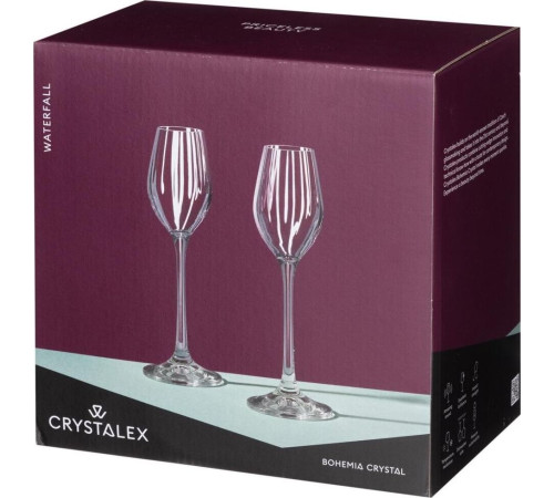 CRYSTALEX CR60101W Набор рюмок WATERFALL 6шт 60мл