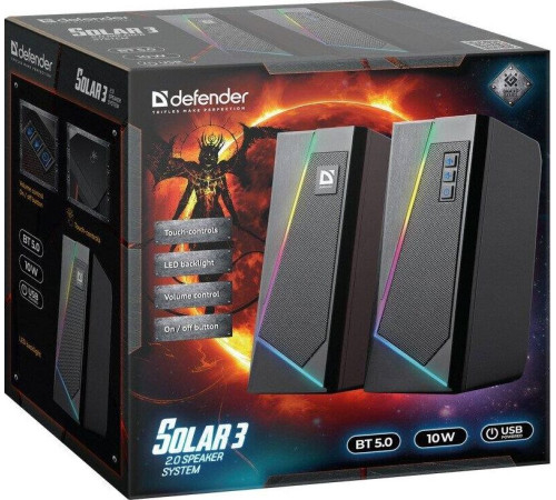DEFENDER (65103) SOLAR 3 10Вт, BT/Light питание от USB