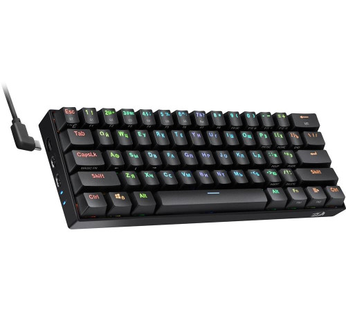 REDRAGON (77696) Draconic RU,RGB, bluetooth 5.0, Black