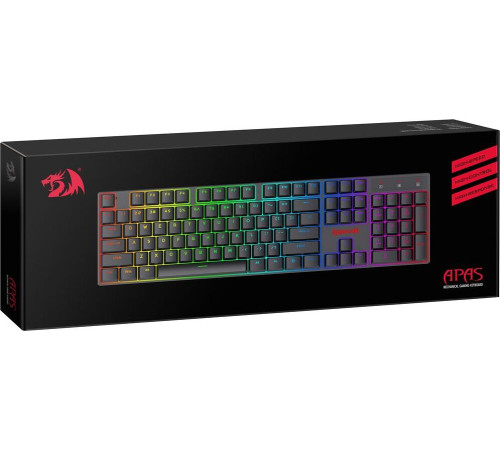 REDRAGON (78118) Apas RGB, тонкая,104 клавиши