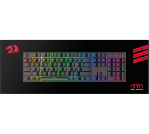 REDRAGON (78118) Apas RGB, тонкая,104 клавиши