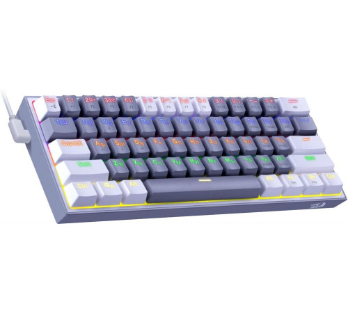 REDRAGON (70675) Fizz Радужн,61 клав,тих,серо-бел.