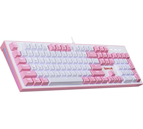 REDRAGON (70821) Hades Бело-розовая, тихая, 104 кн.