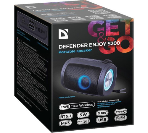 DEFENDER (65200) ENJOY S200 черный