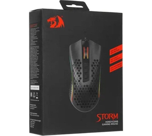 REDRAGON (71122) Storm Basic 12400 DPI, черная, легкая