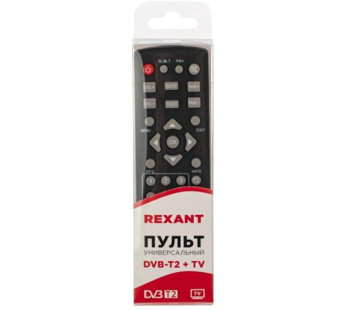 REXANT (38-0012) пульт универсальный для приставки DVB-T2
