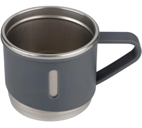 MALLONY Набор: термос + ТЕРМОкружки FESTA, 0,5 л (3 кружки), серый (106052)