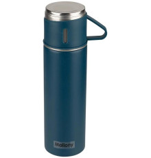 MALLONY Набор: термос + ТЕРМОкружки FESTA, 0,5 л (3 кружки), синий (106055)