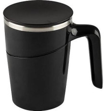 MALLONY Термокружка - непроливайка MAGNIFIK, 470 мл, черный (106039)