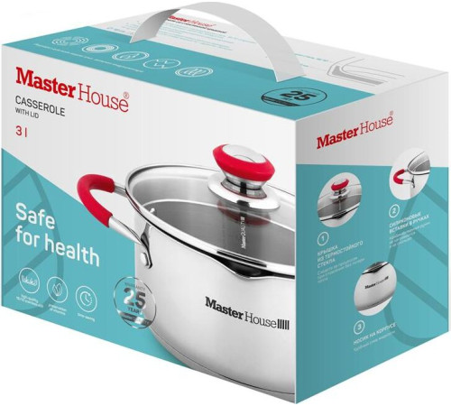 MASTER HOUSE Rosse-3,0 со стеклянной крышкой 60481