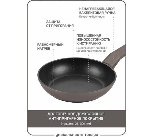 MASTER HOUSE Шеф Дарио из кованого алюминия с антипригарным покрытием 20см 75461