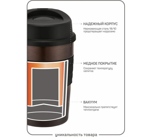 Термокружка MASTER HOUSE Melbourne-360 Coffee 75106