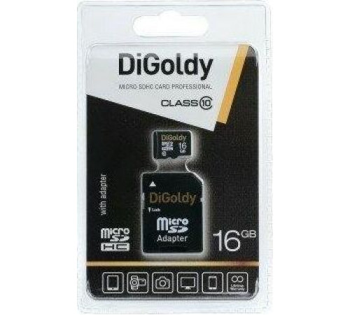 DIGOLDY 16GB microSDHC Class 10 UHS-1 Extreme [DG016GCSDHC10UHS-1-ElU1 w]