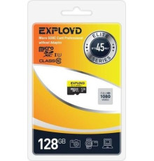 EXPLOYD 128GB microSDXC Class 10 UHS-1 Elite [EX128GCSDXC10UHS-1-ElU1 w]