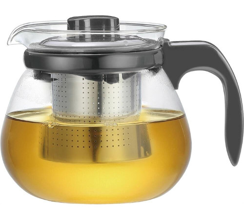 MALLONY Чайник заварочный PERSONA объем 750 мл, из жаропр стекла с фильтром нерж стали, ручкой пласт