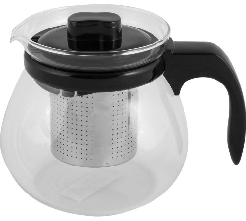 MALLONY Чайник заварочный PERSONA объем 750 мл, из жаропр стекла с фильтром нерж стали, ручкой пласт
