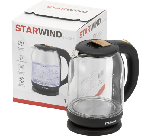 STARWIND SKG1052 1.8л. 1500Вт темно-коричневый/бронзовый (корпус: стекло)