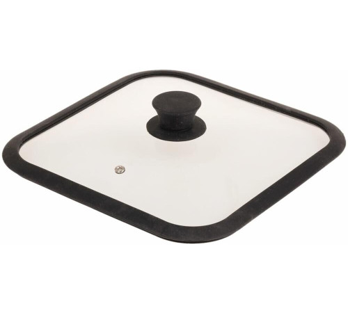 MALLONY Крышка стеклянная с силиконовым ободком QUADRATO, 26*26 см диа