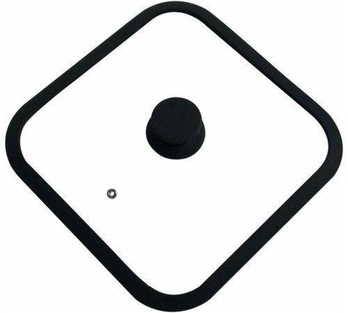 MALLONY Крышка стеклянная с силиконовым ободком QUADRATO, 26*26 см диа