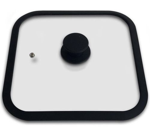 MALLONY Крышка стеклянная с силиконовым ободком QUADRATO, 26*26 см диа