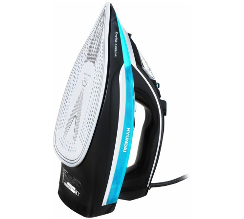 HYUNDAI H-SI01336, 2800Вт, черный/ голубой