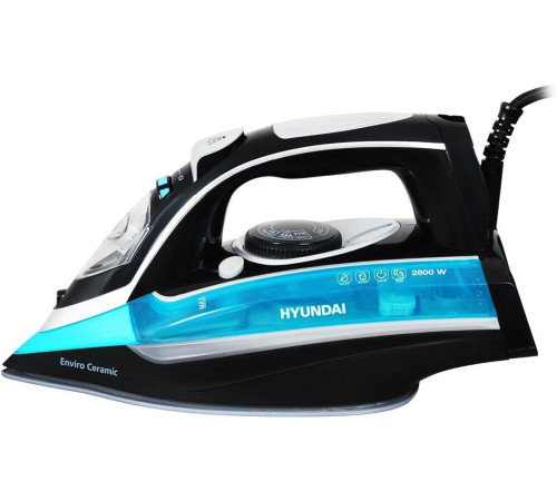 HYUNDAI H-SI01336, 2800Вт, черный/ голубой