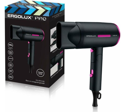 ERGOLUX ELX-HD13-C02 черный/розовый PRO