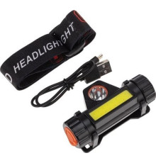 REXANT (75-7839) Фонарь налобный NEW AGE, трехрежимный, поворотный, сверхлегкий, с магнитом ,черный