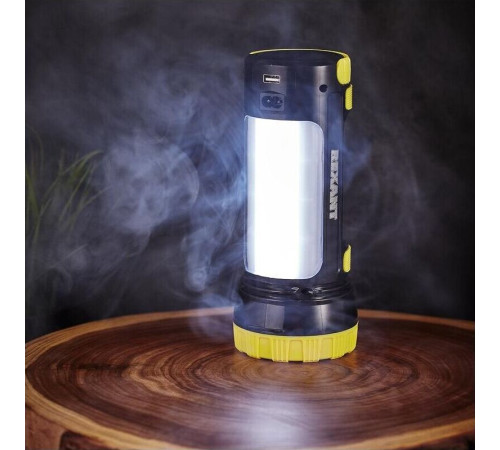 REXANT (75-7822) Фонарь прожекторный, двухрежимный, USB зарядкой и наплечным ремнем, черный