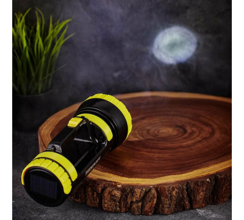 REXANT (75-7822) Фонарь прожекторный, двухрежимный, USB зарядкой и наплечным ремнем, черный