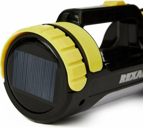 REXANT (75-7822) Фонарь прожекторный, двухрежимный, USB зарядкой и наплечным ремнем, черный