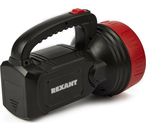 REXANT (75-7823) Фонарь прожекторный, двухрежимный, со встроенным аккумулятором ,черный